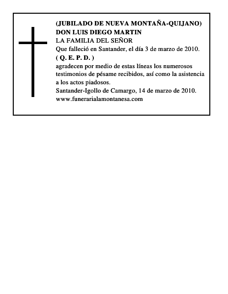 DON LUIS DIEGO MARTIN