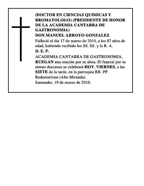 DON MANUEL ARROYO GONZALEZ