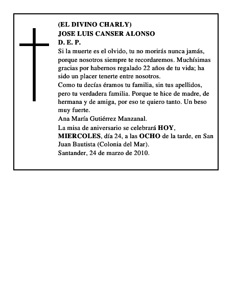 JOSE LUIS CANSER ALONSO