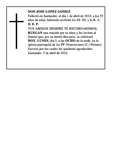 DON JOSE LOPEZ GOMEZ