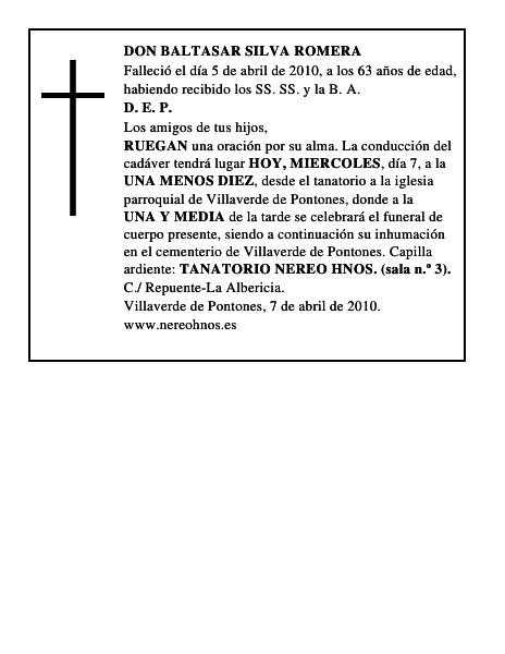 DON BALTASAR SILVA ROMERA