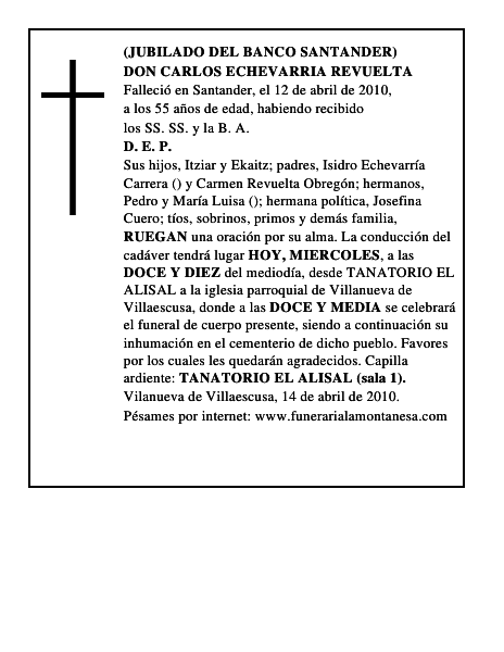 DON CARLOS ECHEVARRIA REVUELTA
