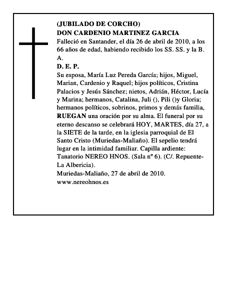 DON CARDENIO MARTINEZ GARCIA