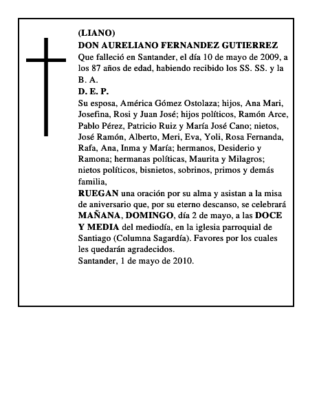 DON AURELIANO FERNANDEZ GUTIERREZ