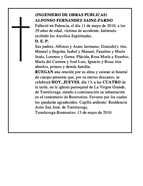 ALFONSO FERNANDEZ SAINZ-PARDO