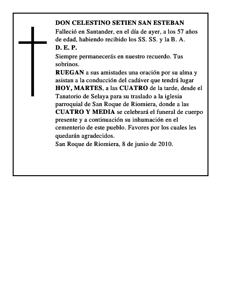DON CELESTINO SETIEN SAN ESTEBAN