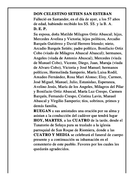 DON CELESTINO SETIEN SAN ESTEBAN