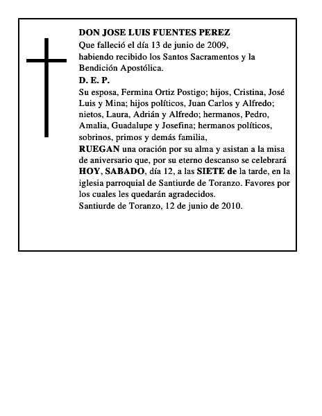 DON JOSE LUIS FUENTES PEREZ