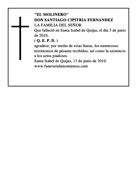 DON SANTIAGO CIPITRIA FERNANDEZ