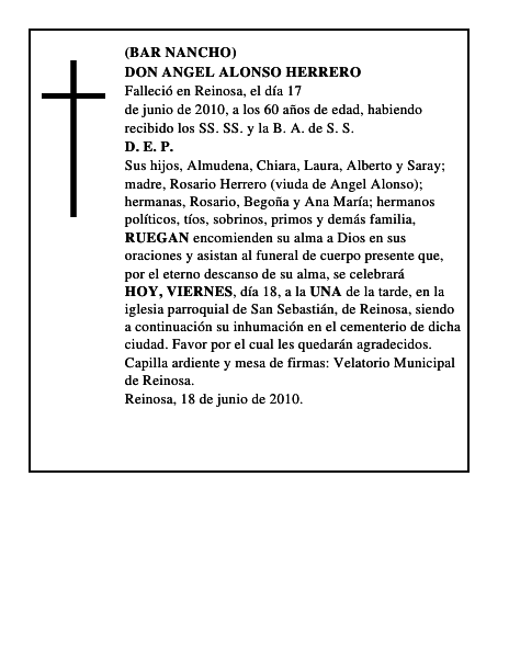 DON ANGEL ALONSO HERRERO