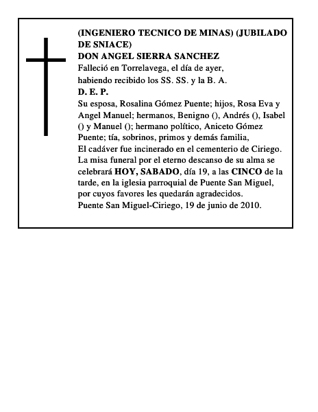 DON ANGEL SIERRA SANCHEZ