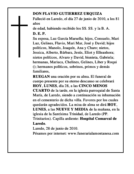 DON FLAVIO GUTIERREZ URQUIZA