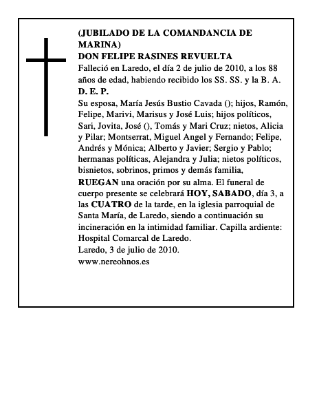 DON FELIPE RASINES REVUELTA