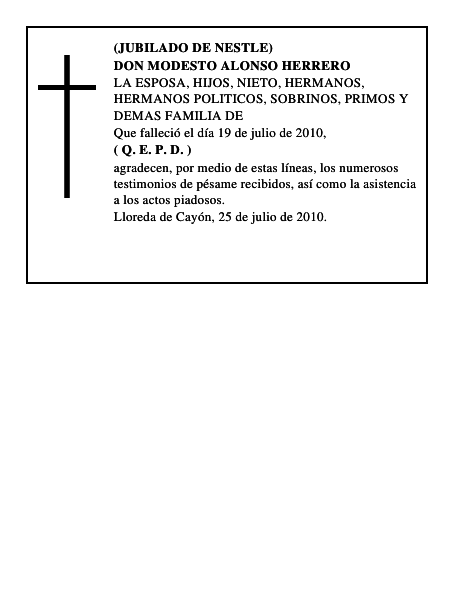 DON MODESTO ALONSO HERRERO