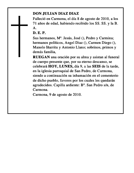 DON JULIAN DIAZ DIAZ
