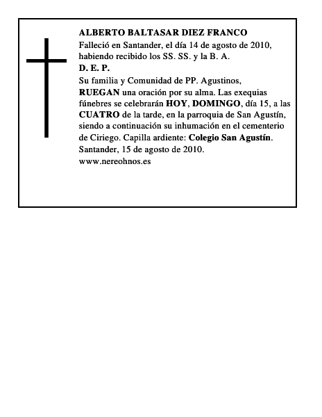 ALBERTO BALTASAR DIEZ FRANCO
