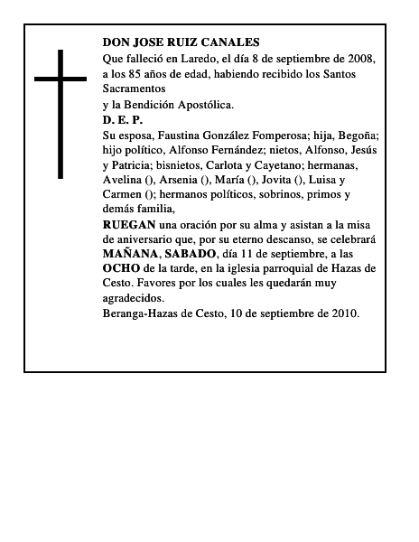 DON JOSE RUIZ CANALES