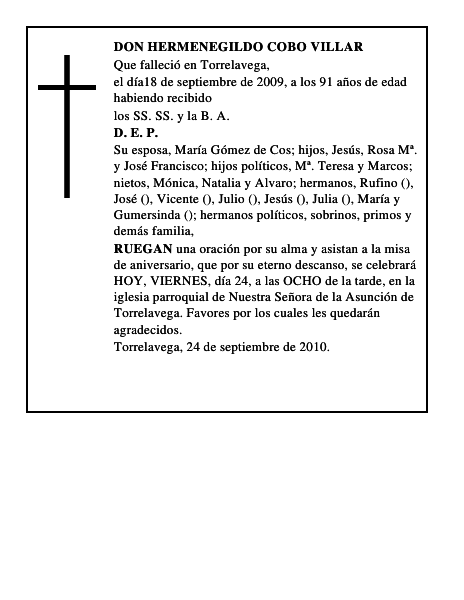 DON HERMENEGILDO COBO VILLAR