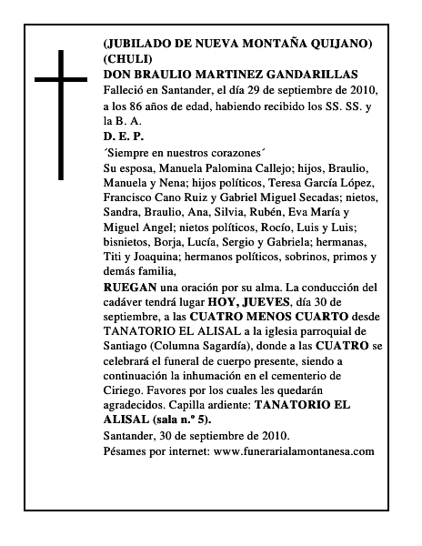 DON BRAULIO MARTINEZ GANDARILLAS