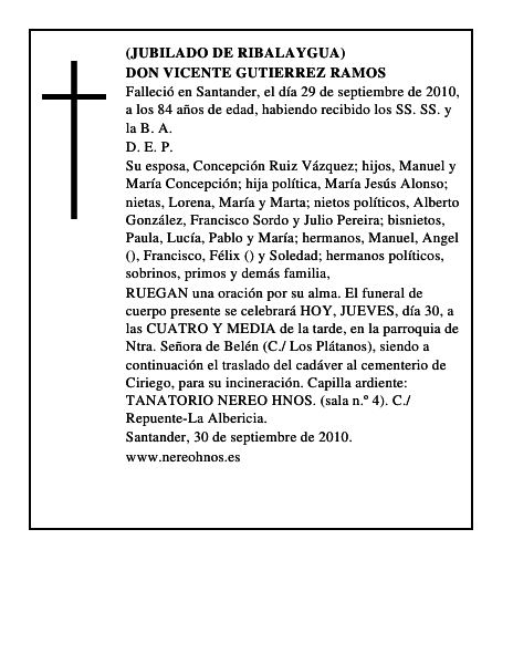 DON VICENTE GUTIERREZ RAMOS