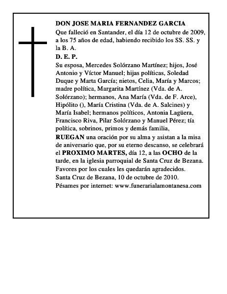 DON JOSE MARIA FERNANDEZ GARCIA