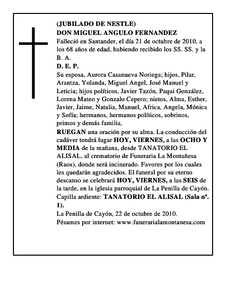 DON MIGUEL ANGULO FERNANDEZ