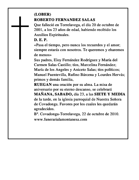 ROBERTO FERNANDEZ SALAS