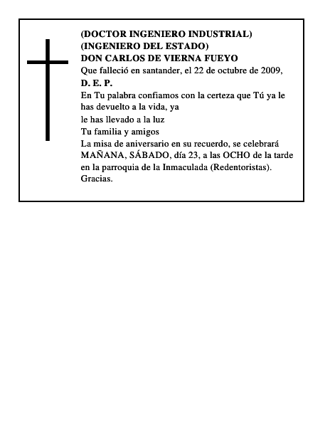 DON CARLOS DE VIERNA FUEYO