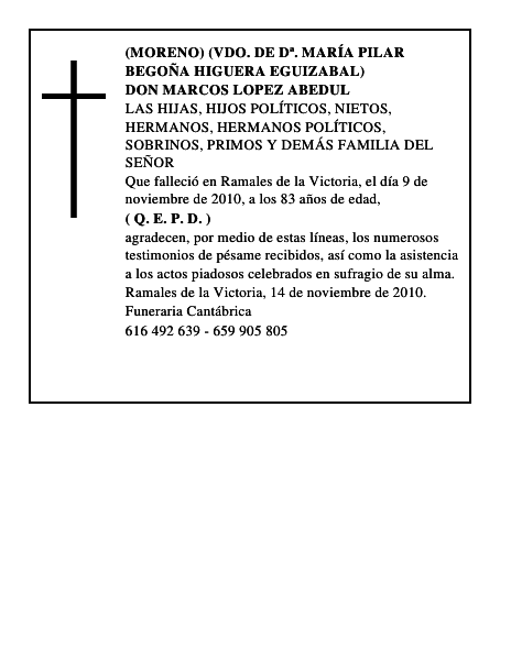 DON MARCOS LOPEZ ABEDUL