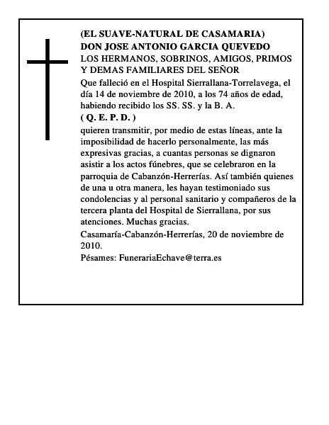 DON JOSE ANTONIO GARCIA QUEVEDO