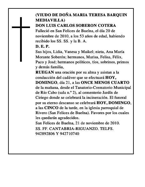 DON LUIS CARLOS SOBERON COTERA