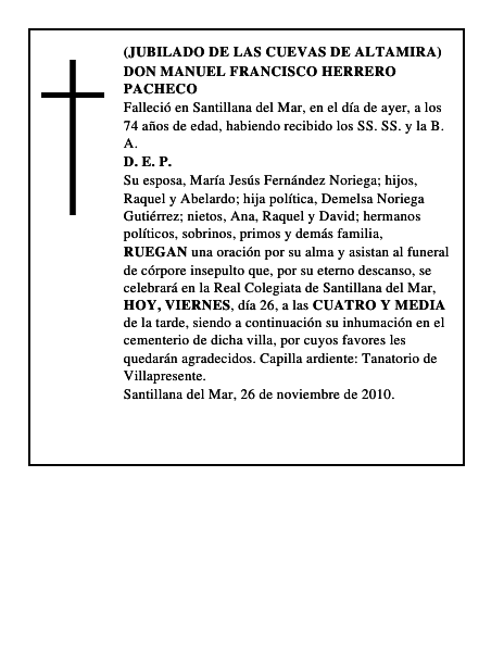 DON MANUEL FRANCISCO HERRERO PACHECO
