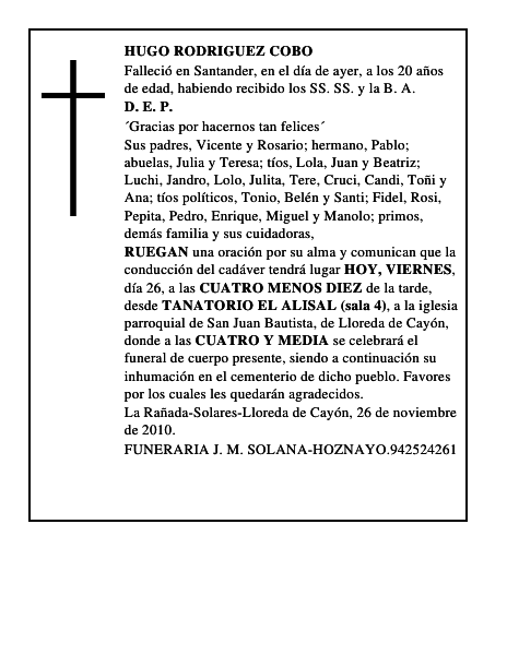 HUGO RODRIGUEZ COBO