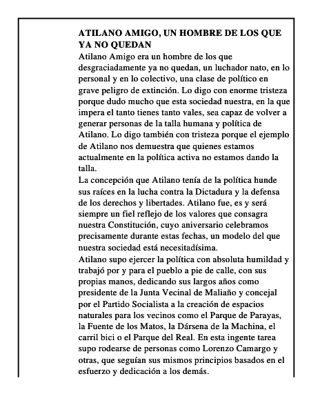 Atilano Amigo, un hombre de los que ya no quedan
