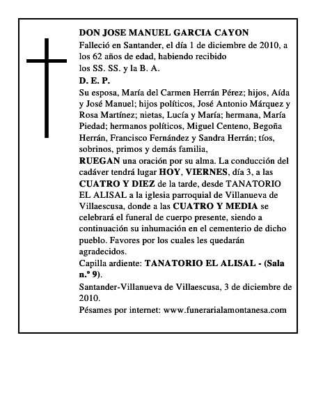 DON JOSE MANUEL GARCIA CAYON