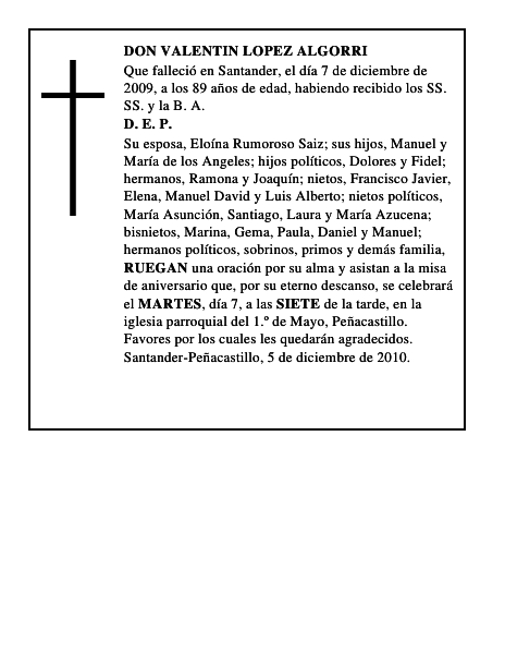DON VALENTIN LOPEZ ALGORRI