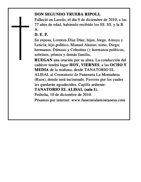 DON SEGUNDO TRUEBA RIPOLL