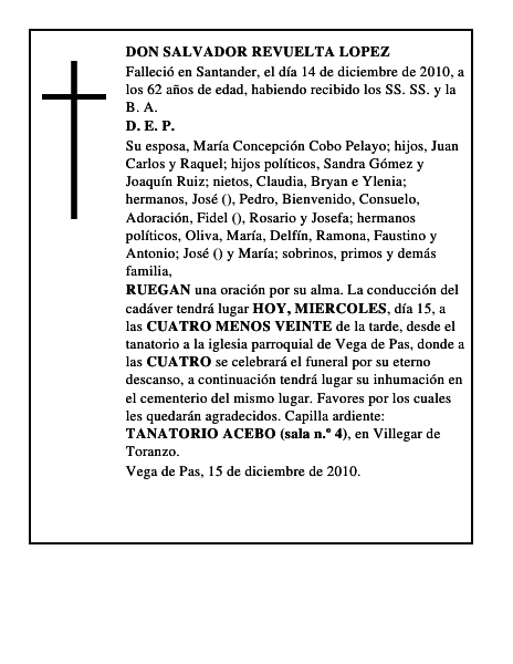 DON SALVADOR REVUELTA LOPEZ