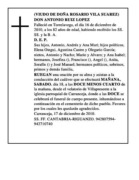 DON ANTONIO RUIZ LOPEZ