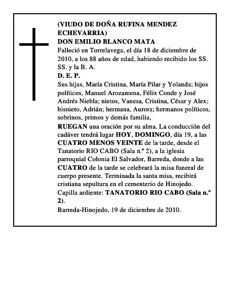 DON EMILIO BLANCO MATA