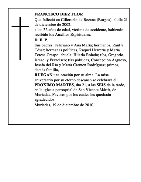 FRANCISCO DIEZ FLOR