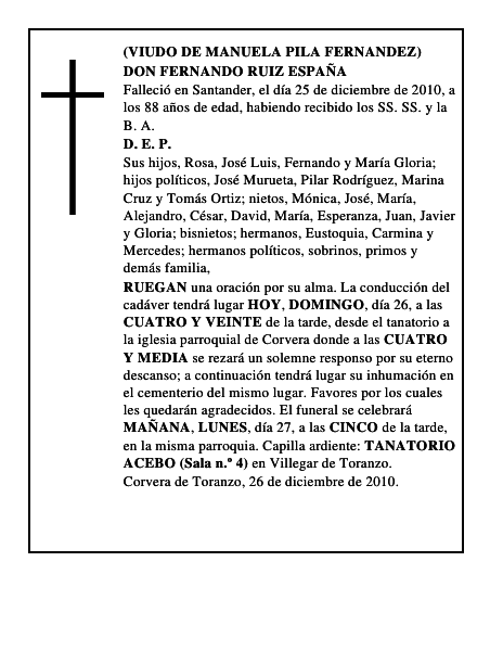 DON FERNANDO RUIZ ESPAÑA