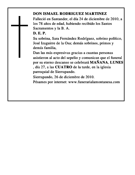DON ISMAEL RODRIGUEZ MARTINEZ