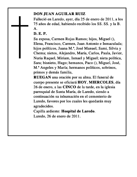 DON JUAN AGUILAR RUIZ