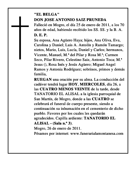 DON JOSE ANTONIO SAIZ PRUNEDA