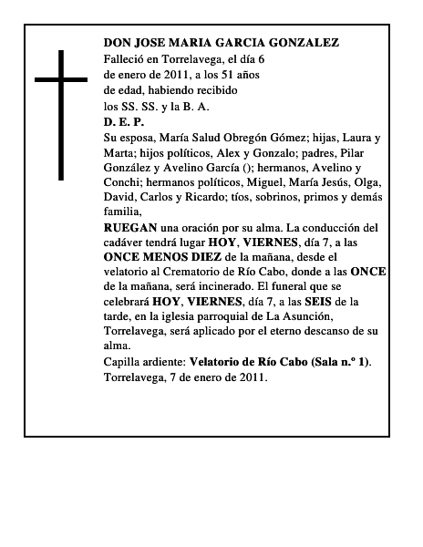 DON JOSE MARIA GARCIA GONZALEZ