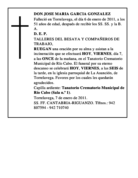 DON JOSE MARIA GARCIA GONZALEZ