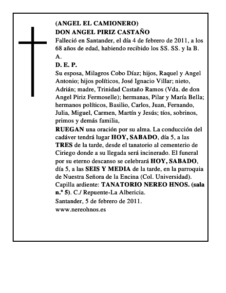 DON ANGEL PIRIZ CASTAÑO