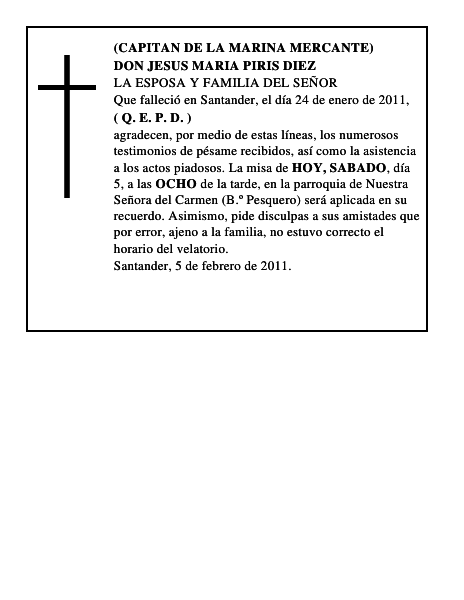DON JESUS MARIA PIRIS DIEZ