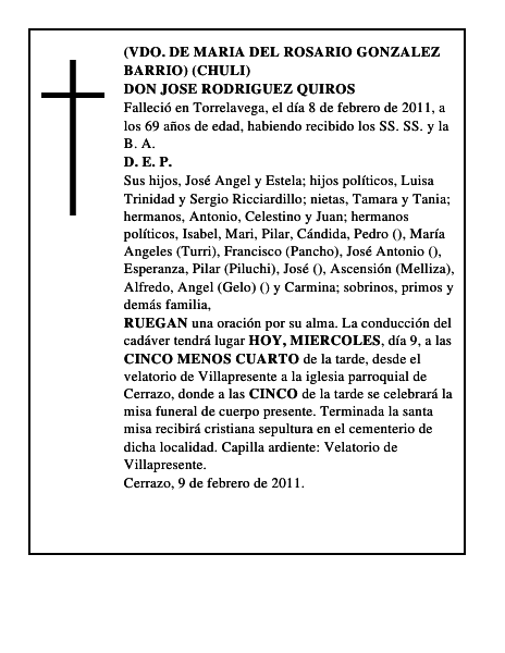 DON JOSE RODRIGUEZ QUIROS